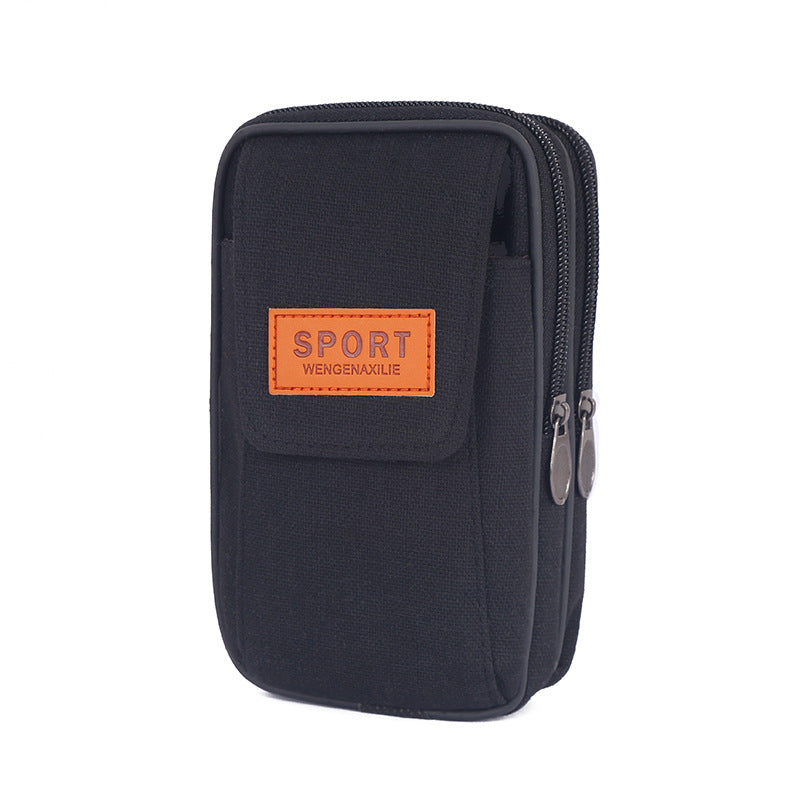 Men's Canvas Mobile For Multifunctional Work Men's Waist Packs