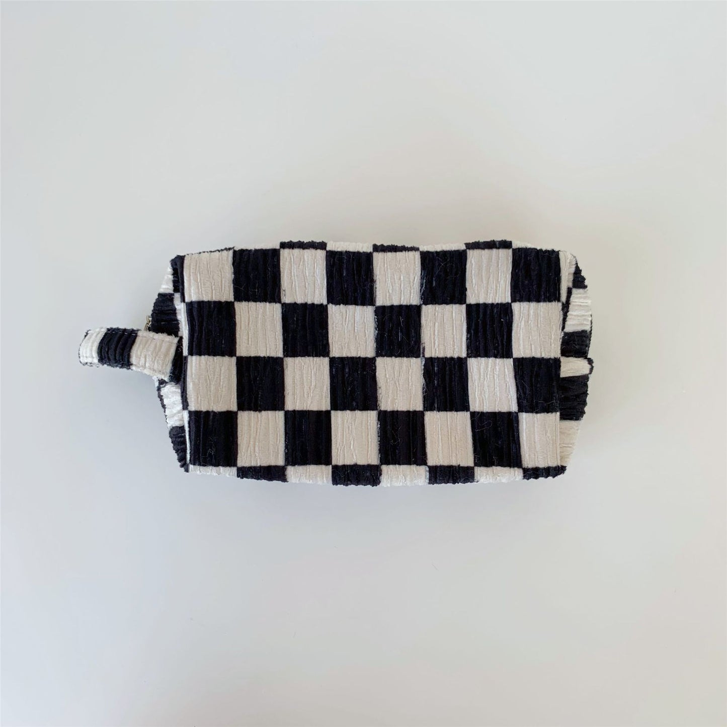 Chessboard Grid Large Capacity Portable Storage Cosmetic Bags
