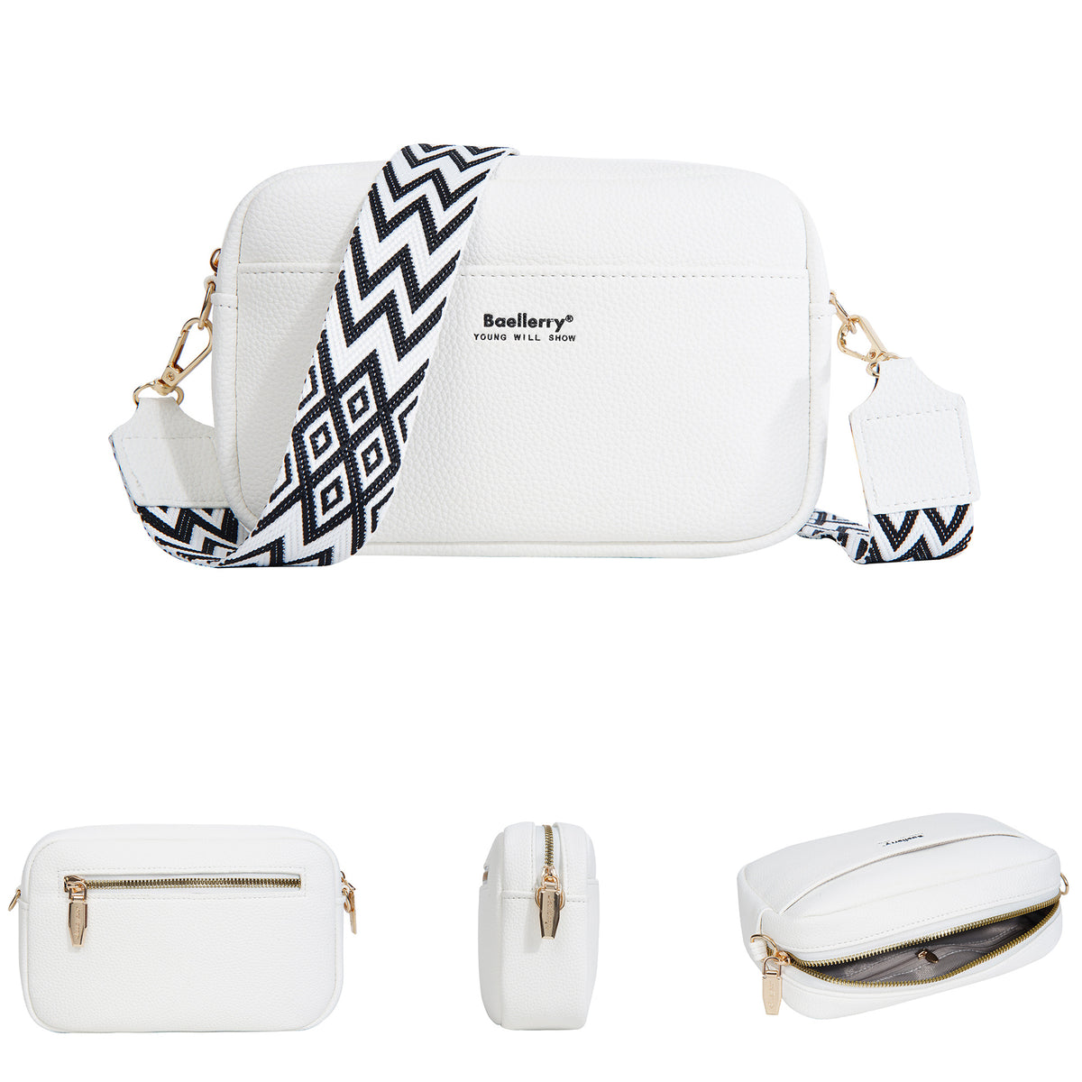 Women's High-grade Versatile Fashion With Zip Women's Messenger Bag