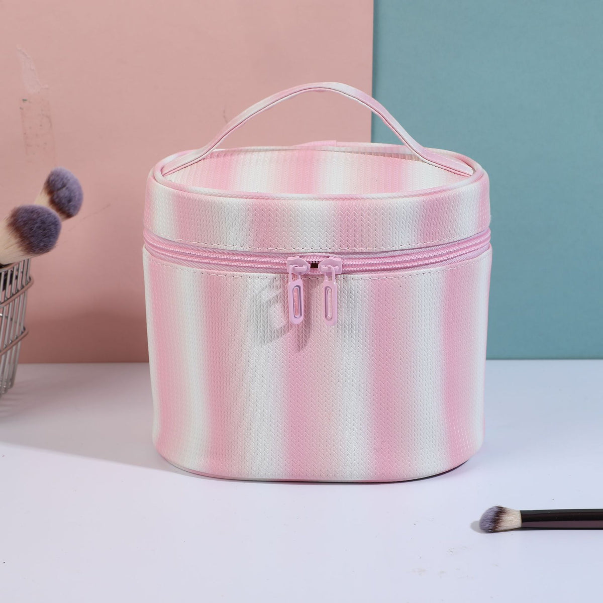 Transparent Striped Rainbow Portable Storage Wash Bags