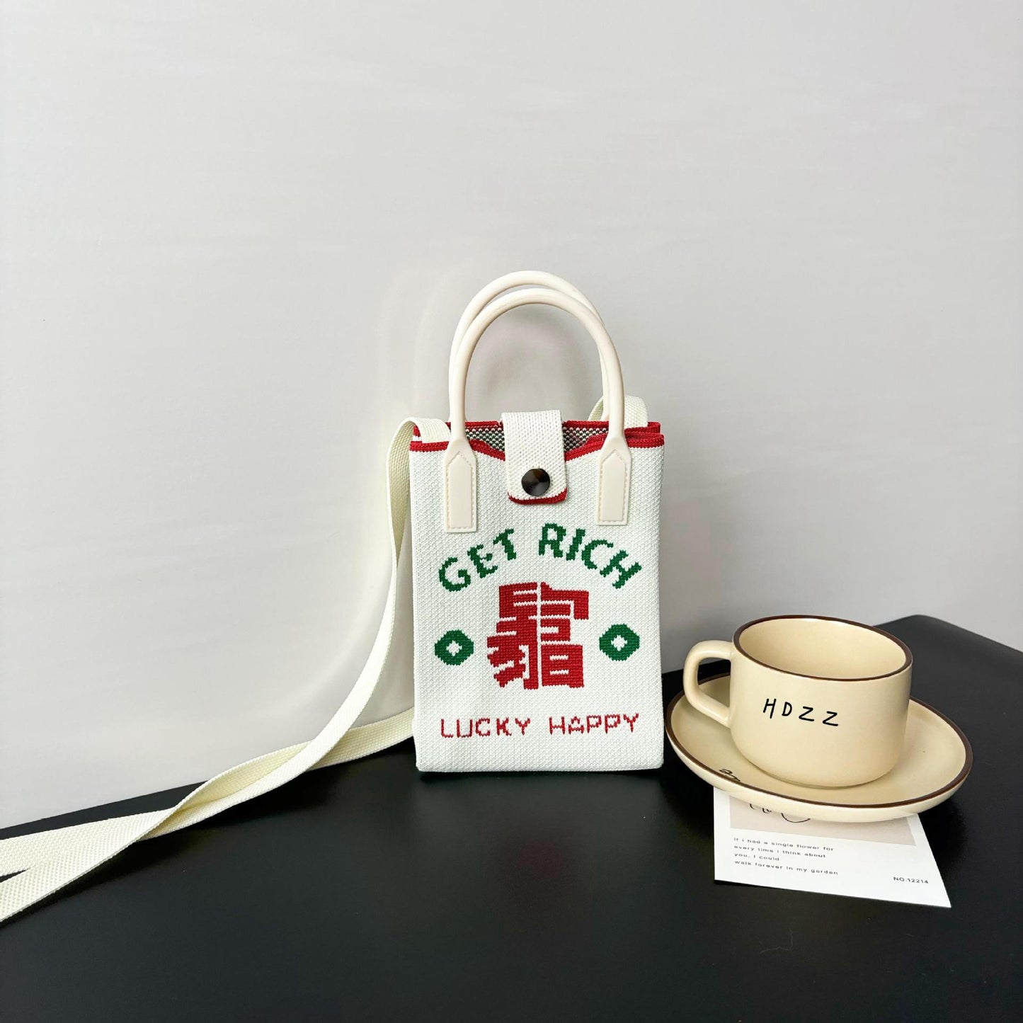 Festival Knitted Mobile Blessing Series Personalized Crossbody Bags