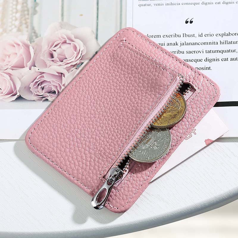 Women's & Men's & Zipper Document Multiple Slots Bank Card Holder