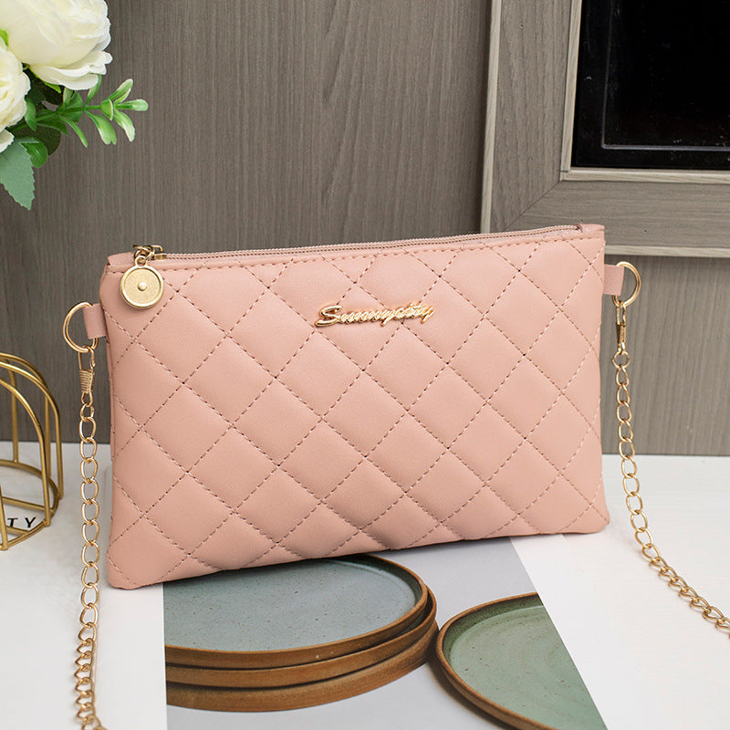 Classy Women's Classic Rhombus Texture Welfare Shoulder Bags