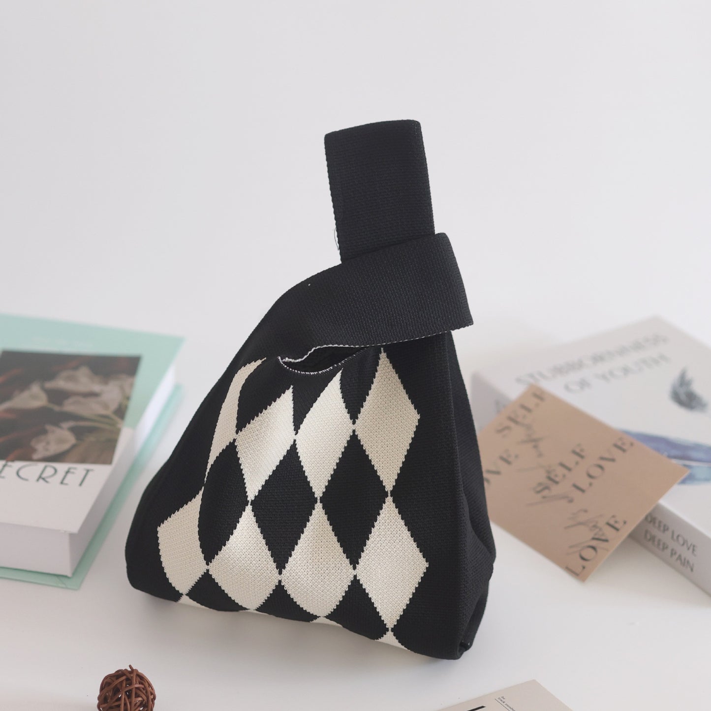 Unique Women's Knitted Woven Vest Simple Handbags