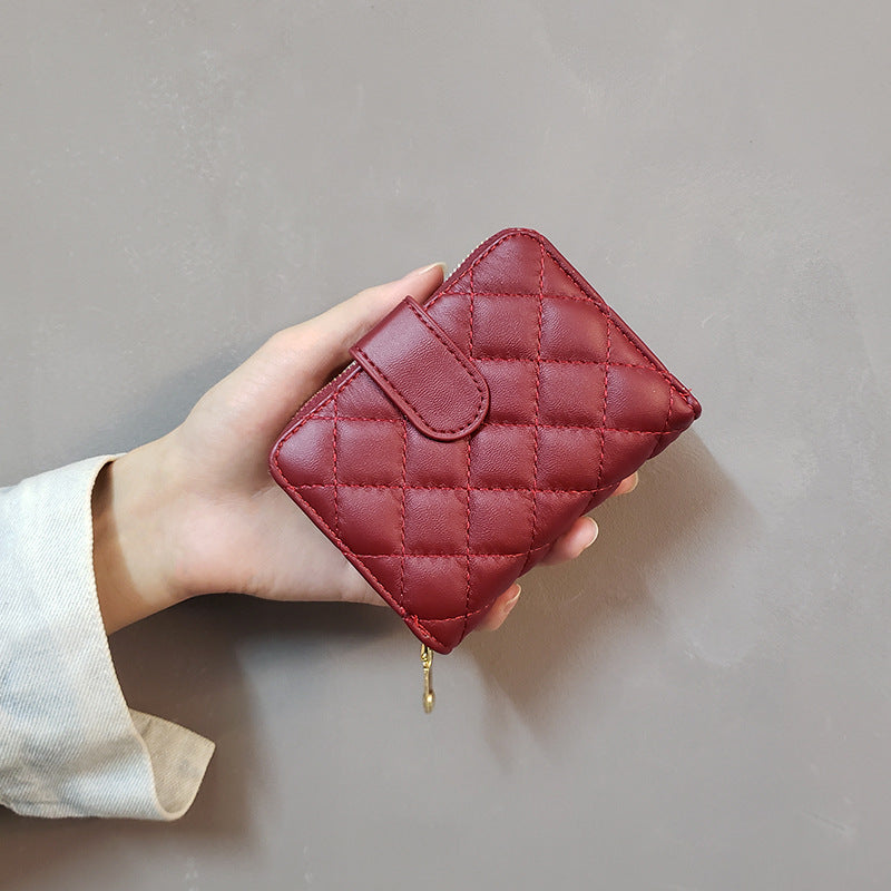 Women's Diamond Fashion Female Short Korean Coin Purses