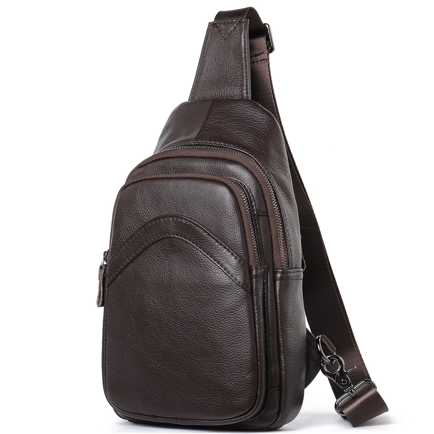 Men's Fashion Leather First Layer Cowhide Business Bags