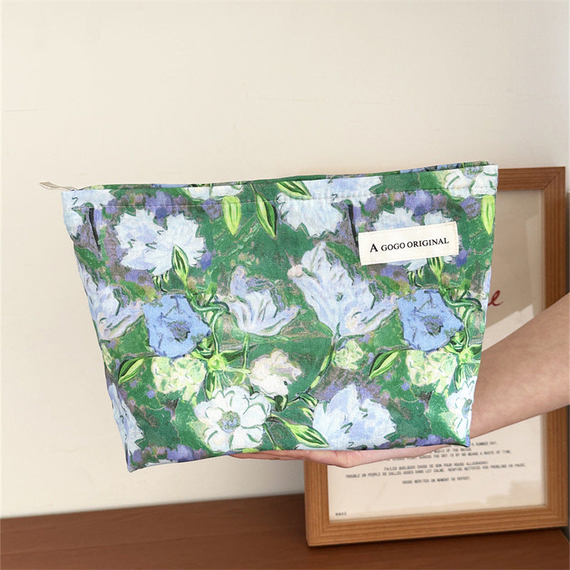 Fresh Oil Painting Printing Gentle Large Capacity Bags