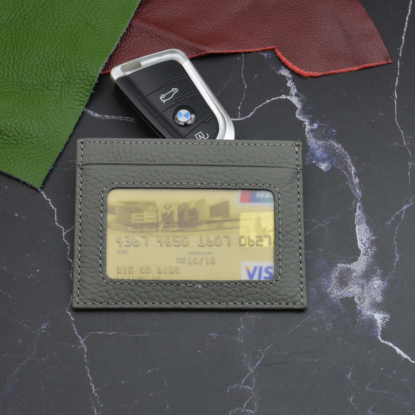 Creative Leather First Layer Cowhide Bank Purses