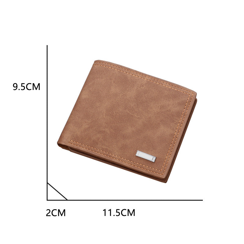 Men's Leather Multiple Slots Can Put Driving License Men's Wallets