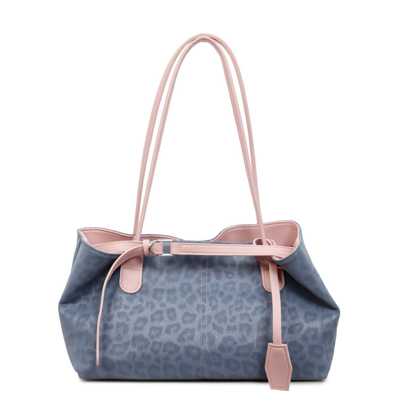 Capacity Leopard Print Beautiful Fashion Retro Simple Bags