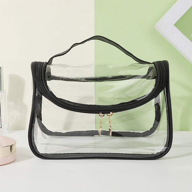 Portable Waterproof Transparent Wash High-grade Large Capacity Makeup Bag