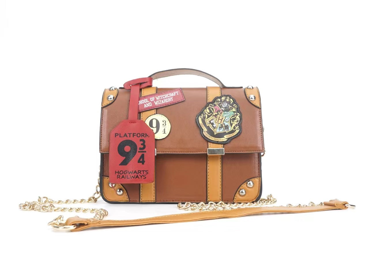 Women's Retro Brown Stitching Contrast Color Hogg Coin Purses