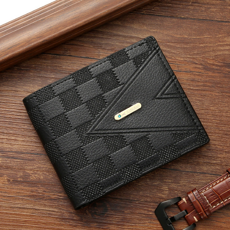Men's Business Green Horizontal Light Luxury Multiple Men's Wallet