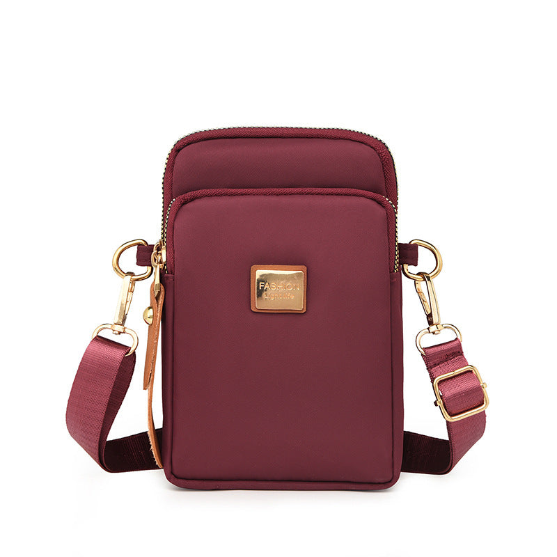 Women's Mobile Mother Oxford Cloth Walking Canvas Coin Purses