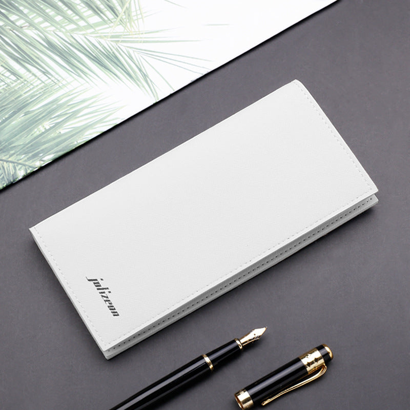 Men's Korean Fashionable Long Cross Pattern Fashion Men's Wallets