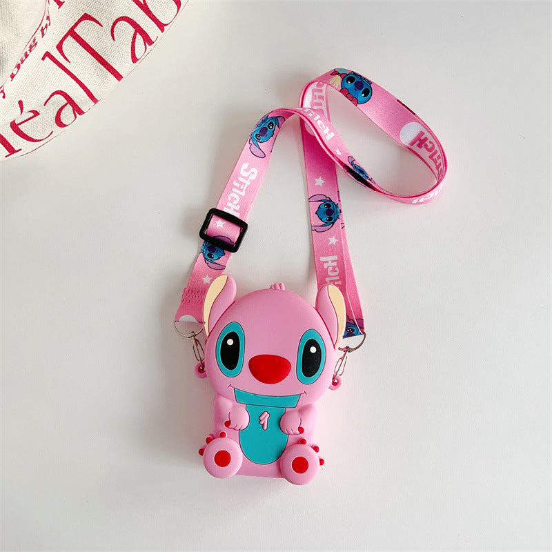 Cartoon Change Silicone Stitch Style Boy Coin Purses
