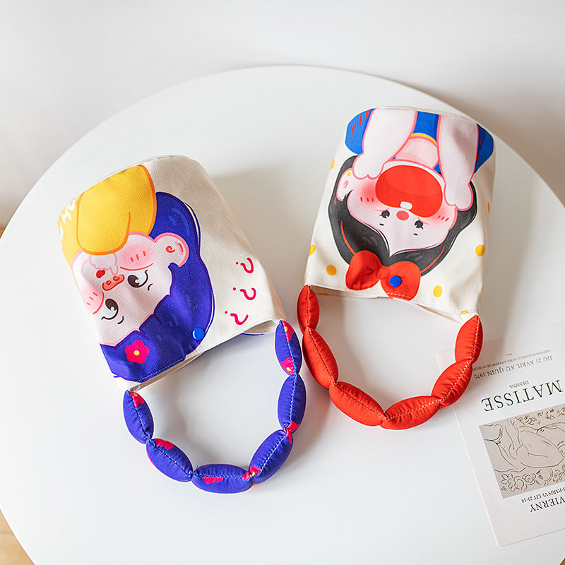 Comfortable Underarm Cute Cartoon Design Cloth Bags