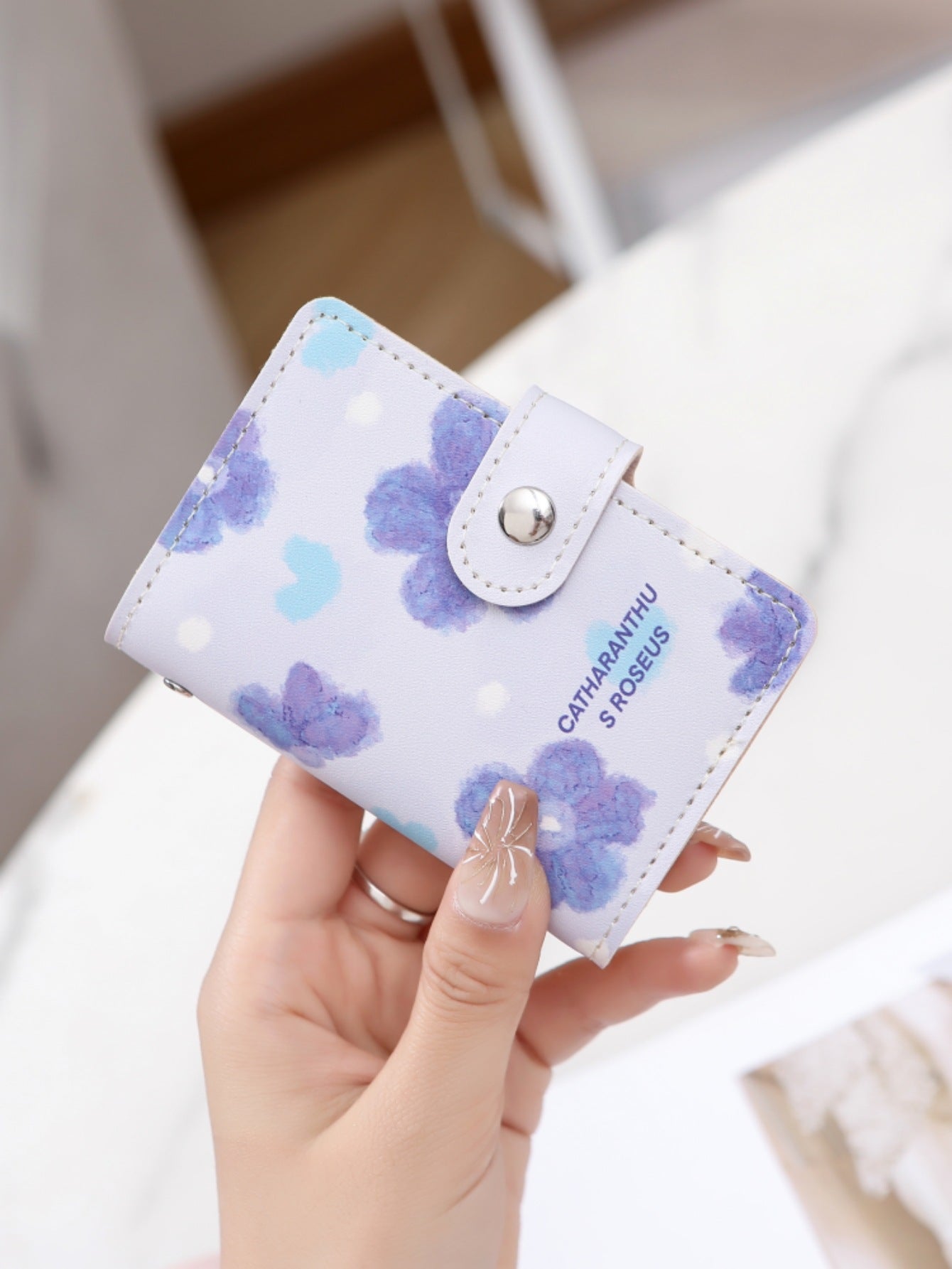 Printing Pattern Slot Letter Of Credit Card Holder