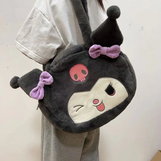Elegant Women's Plush Clow Make-up Cute Bags