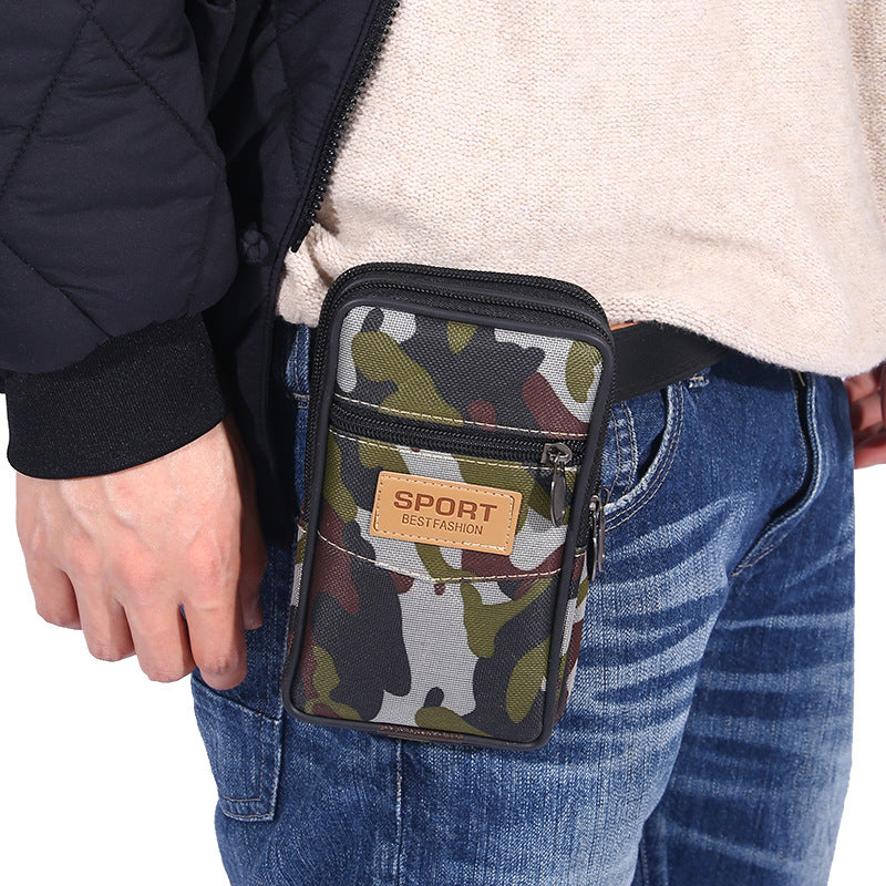 Men's Camouflage Mobile Multifunctional Waistband Pannier Wear Construction Bags