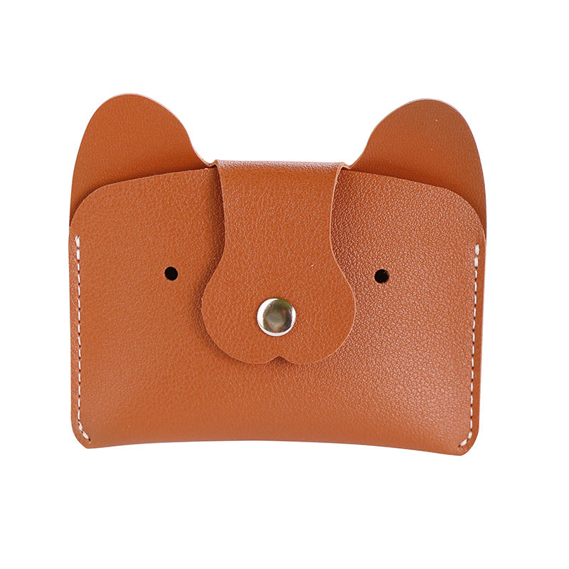 Creative Cartoon Simple Puppy Bus Printable Card Holder