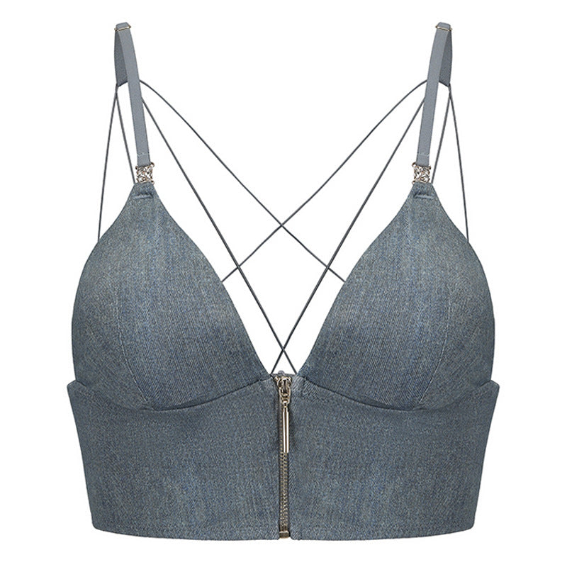 Women's Underwear Thin Spaghetti Strap Buckled Front Shaped Back Lingerie Sets