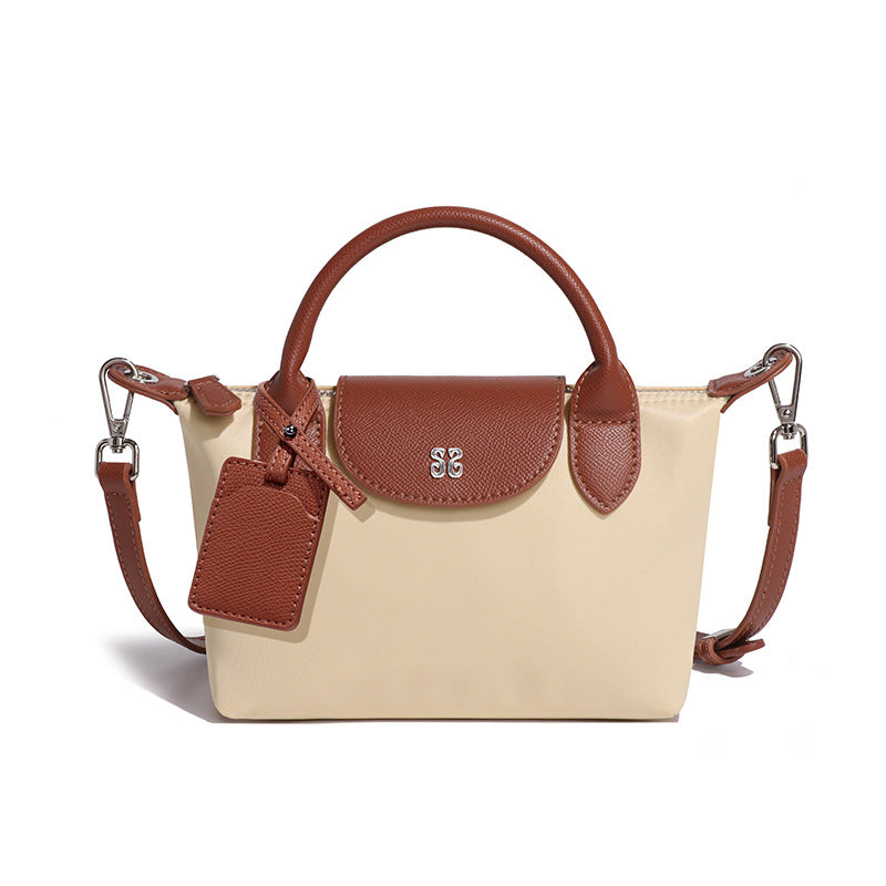 Women's French Style Mini Fashion Simple Dumpling Nylon Handbags