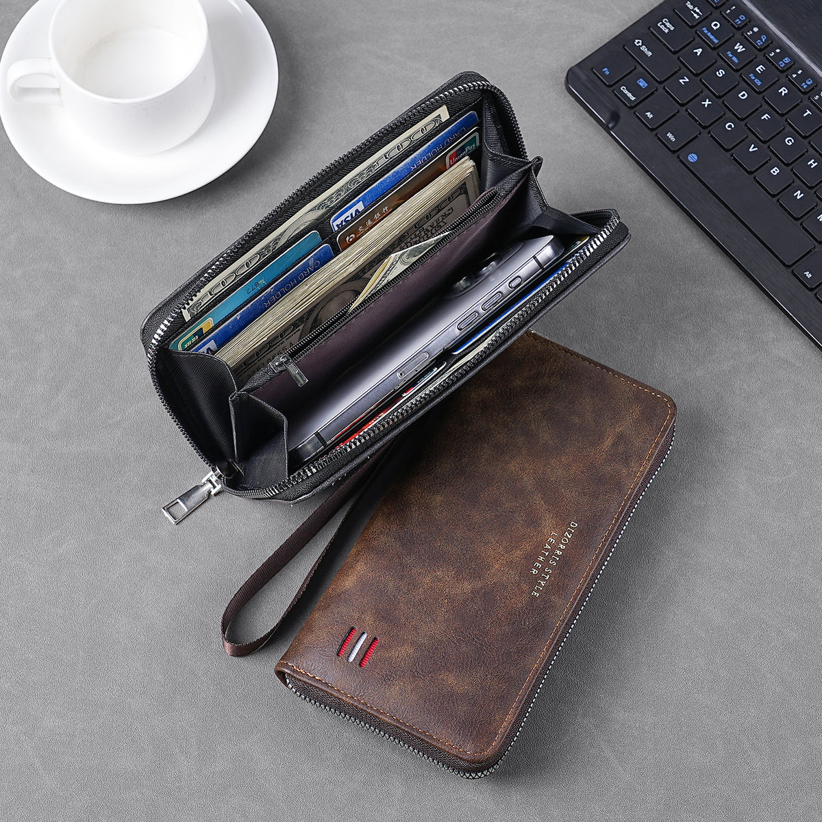 Casual Men's Multiple Slots Long Mobile Men's Wallet