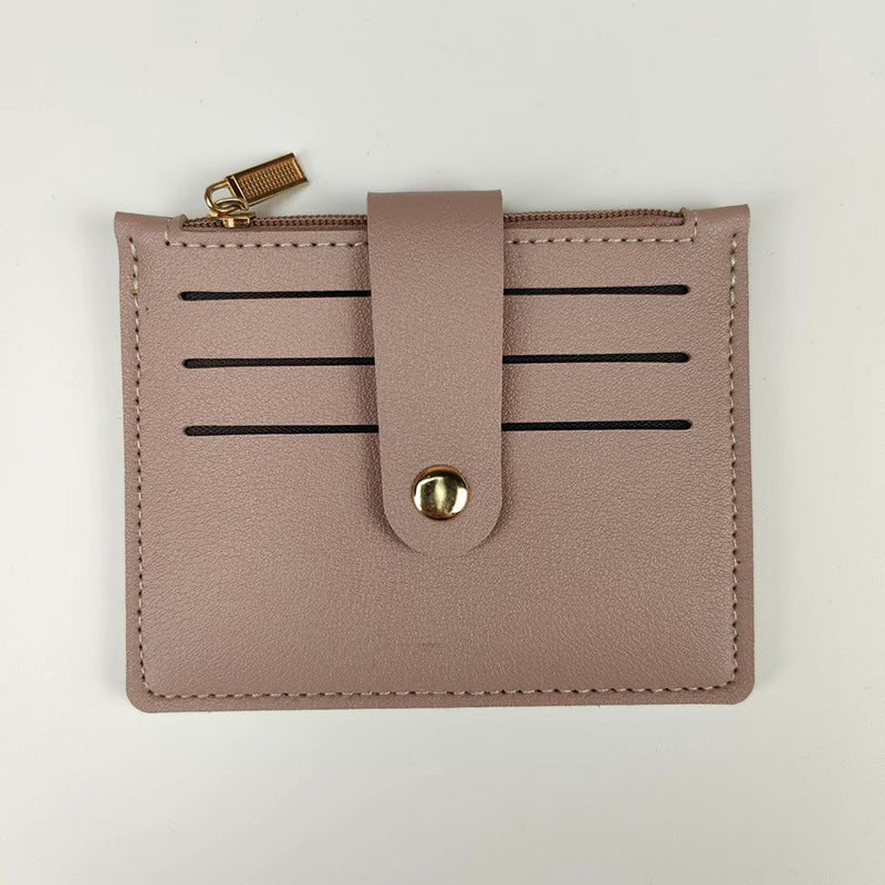 Classy Short Certificate With Zipper Hasp Coin Purses