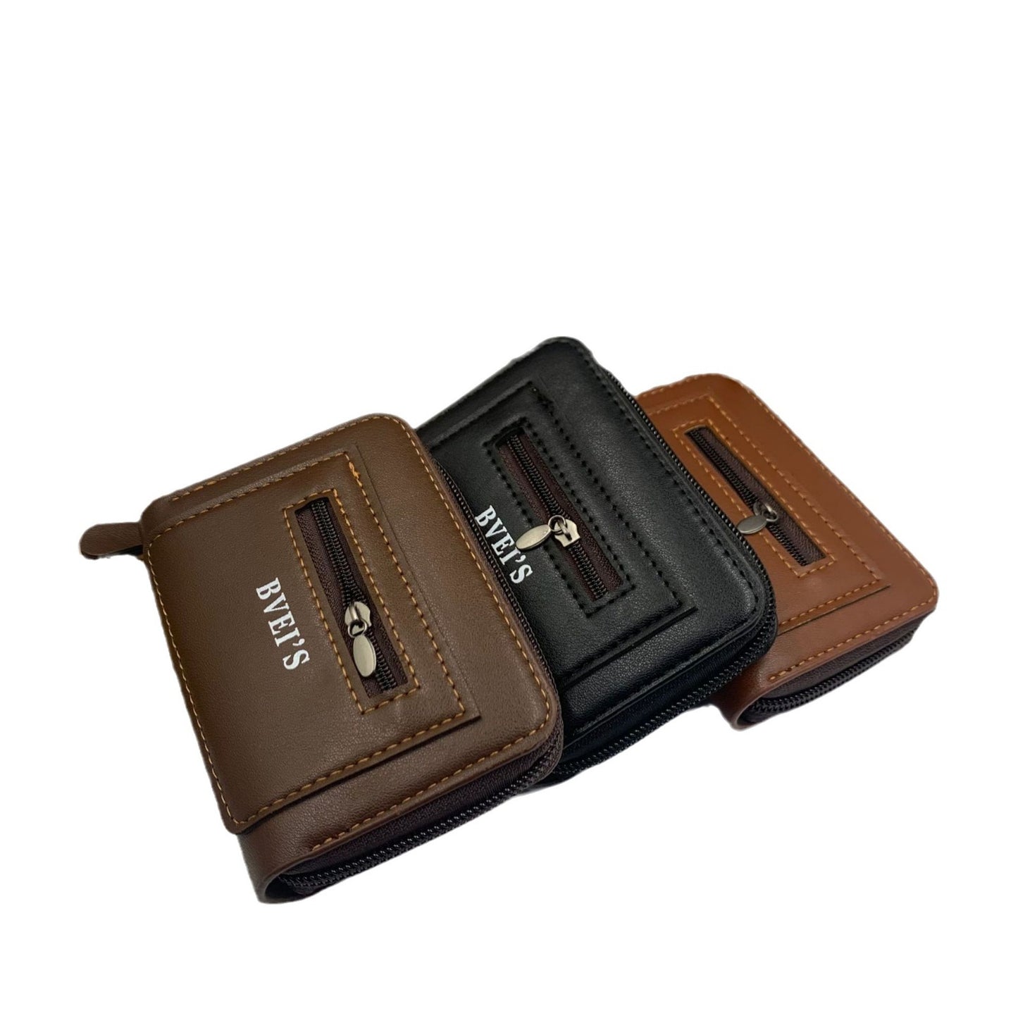 Men's Popular Expanding Document Fashion Zipper Card Holder