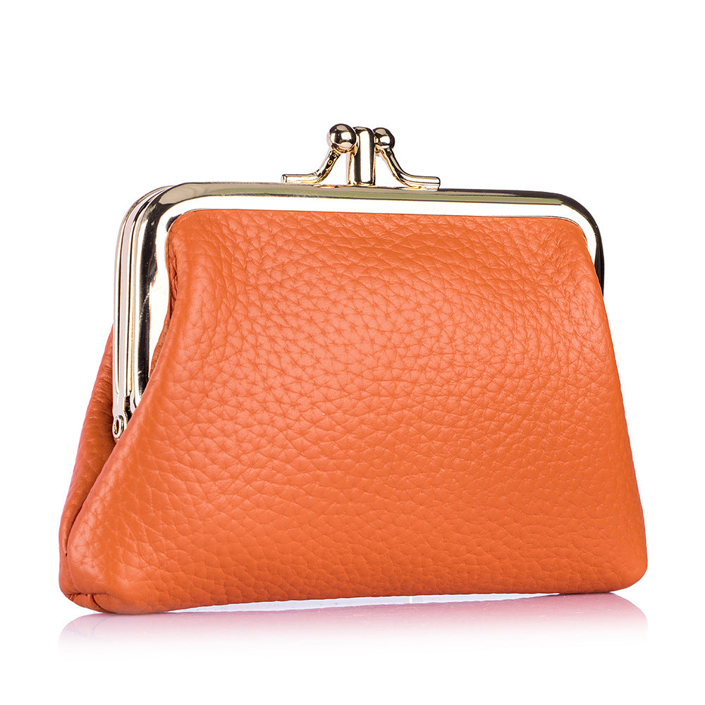 Cool Mini First Layer Cowhide Storage Coin Purses