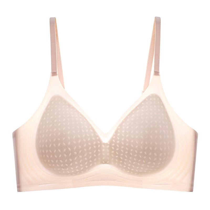 Women's Ice Silk Breathable Traceless Small Breast Push Up Everyday Bras