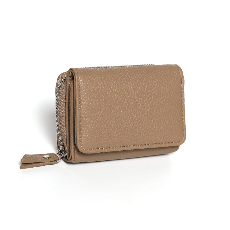 Women's Leather Tactile Feel Mini Short Large Ladies Wallets