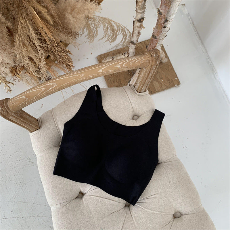Women's Cloud Latex One-piece Wireless Push Up Comfort Vest Pregnant Everyday Bras