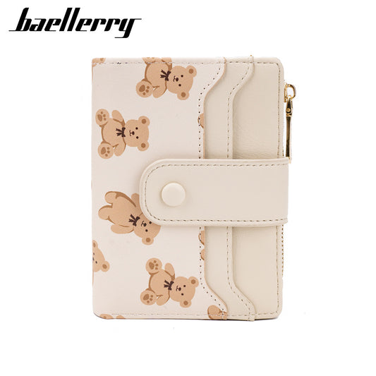 Women's Short Chic Animal Print Thin Section Ladies Wallets
