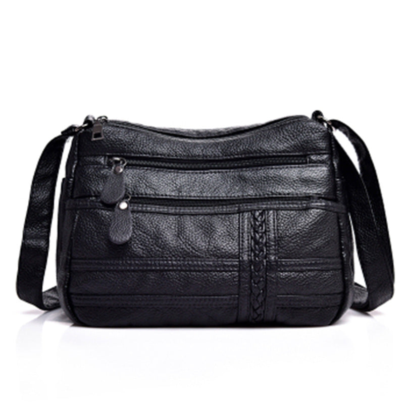 Women's Body Large Capacity Soft Leather Business For Collecting Women's Shoulder Bag