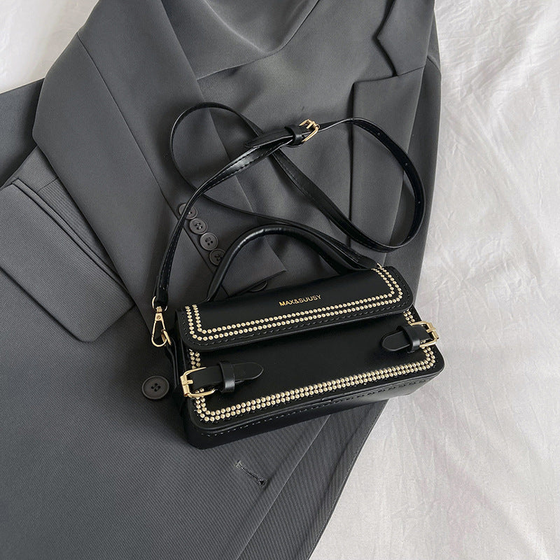 Retro Style Hand-woven Homemade Material Advanced Texture Small Square Bags