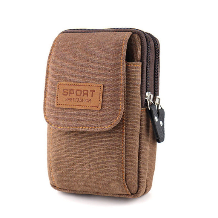 Men's Inch Mobile Wear Construction Site Canvas Phone Bags