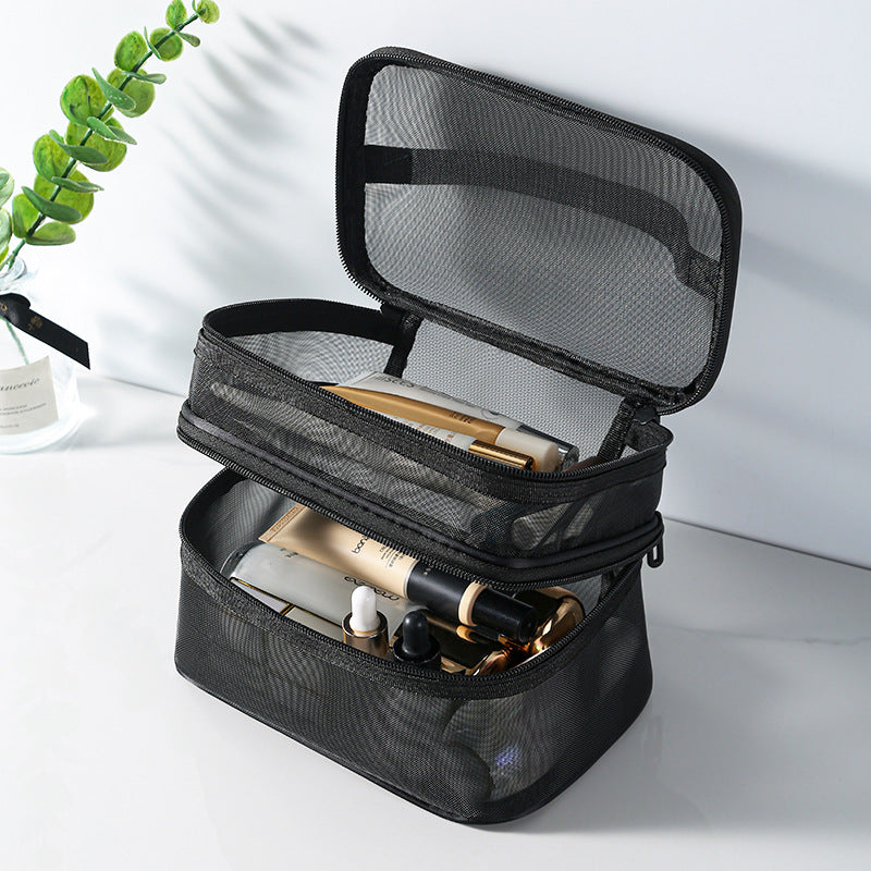 Mesh Large Capacity Wash Storage Tool Box Makeup Bag