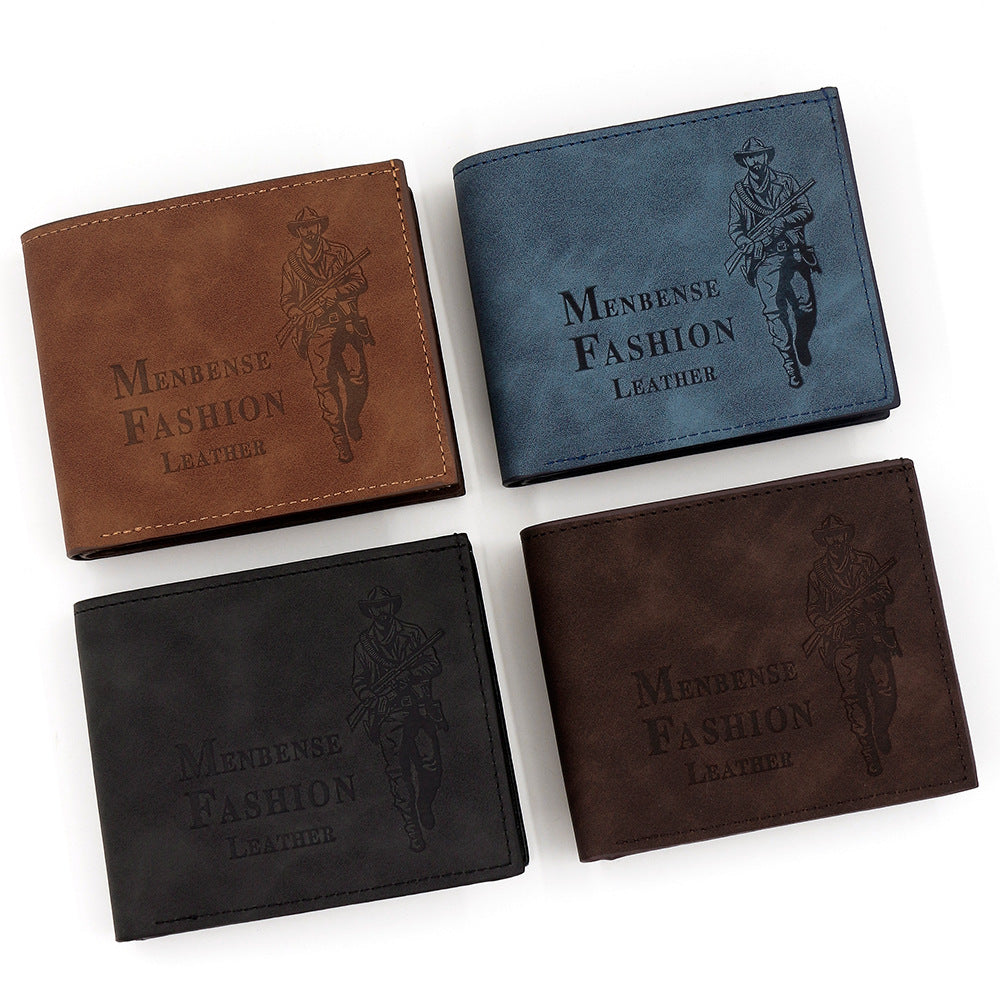 Men's Creative Retro Hunter Short Open Men's Wallet