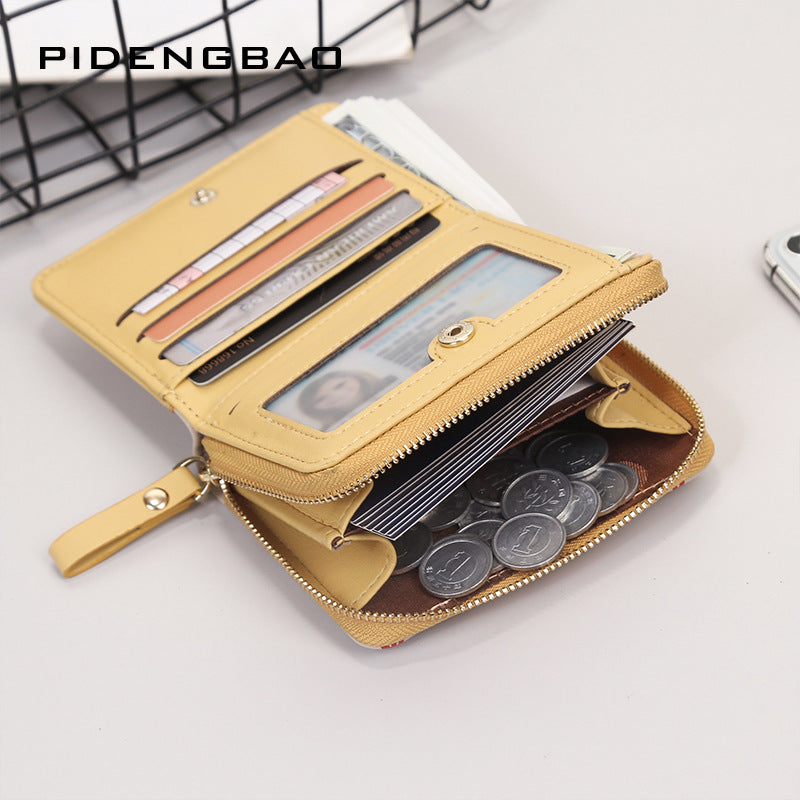 Women's Short Cute Cartoon Change Female Lucky Ladies Wallets