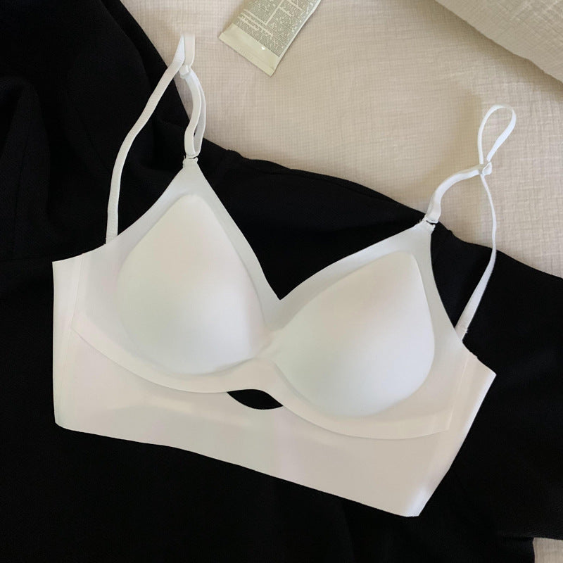 Women's Pure Seamless Bare Back Underwear Wireless Fixed Chest Bras