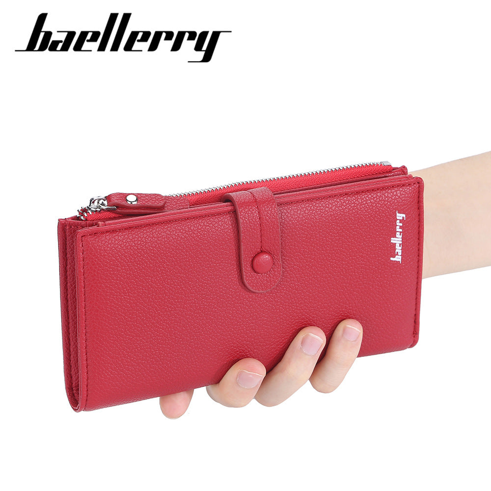 Women's Section Clasp Multiple Slots Fashion Mobile Purses