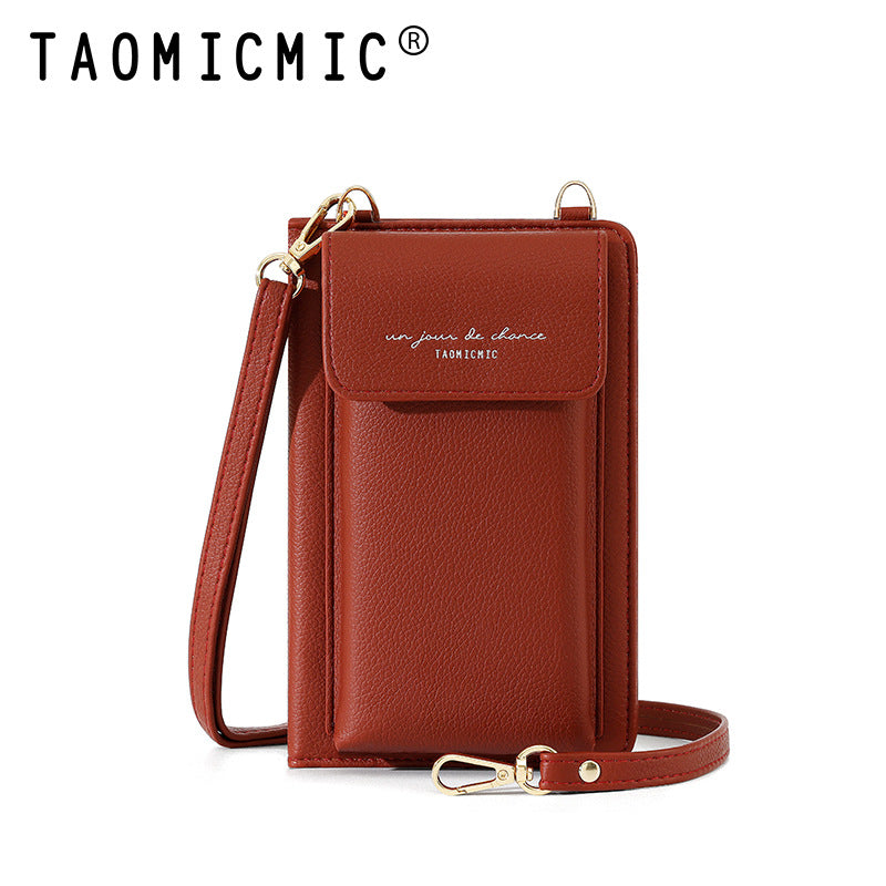 Women's Simple Large Capacity Mobile Passport Portable Certificate Storage Phone Bags