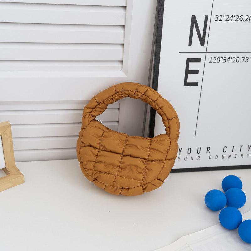 Women's Down Cotton Coat Fashion Mini Dumpling Handbags