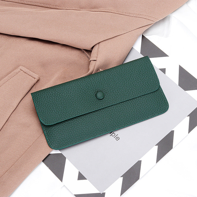 Women's Cowhide Long Hand-held Genuine Leather Ladies Wallet