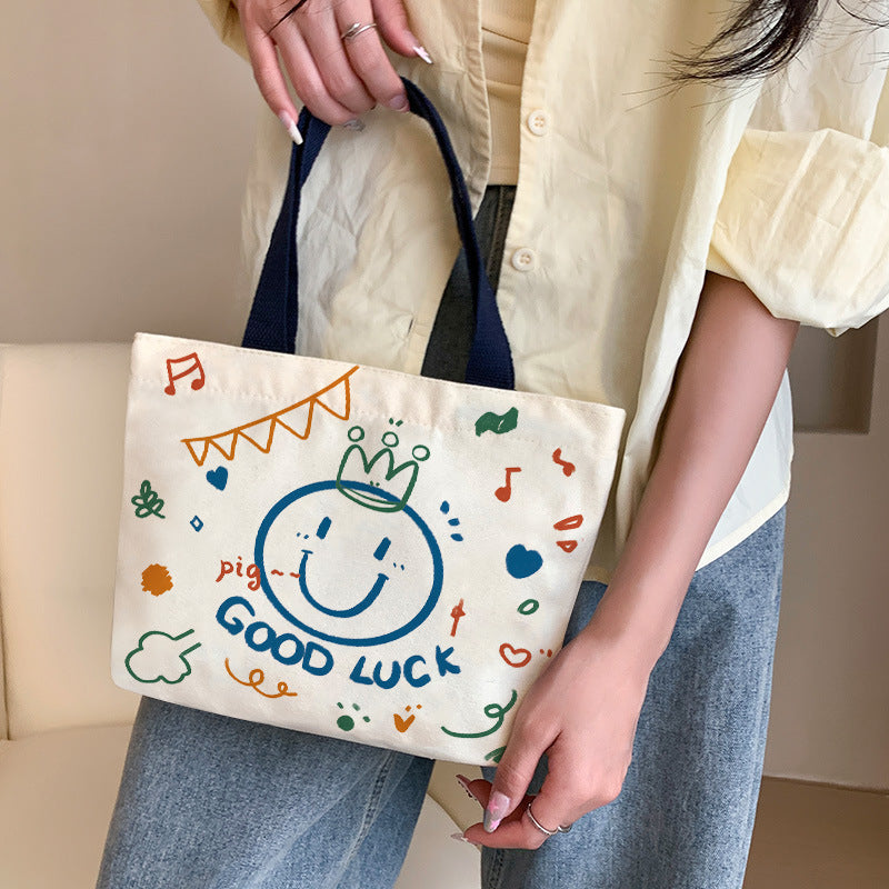 Women's Canvas Cartoon Cabs Korean Style Bags