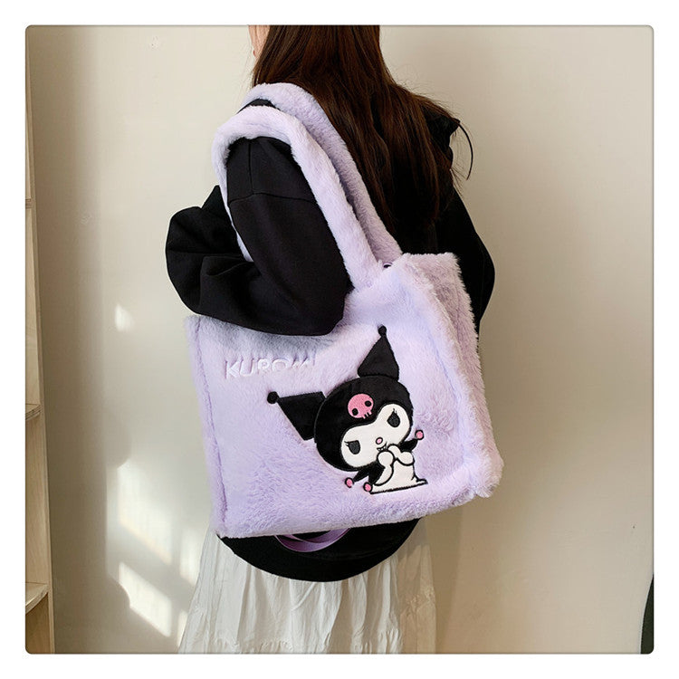 Women's Plush Clow Make-up Cute Birthday Bags