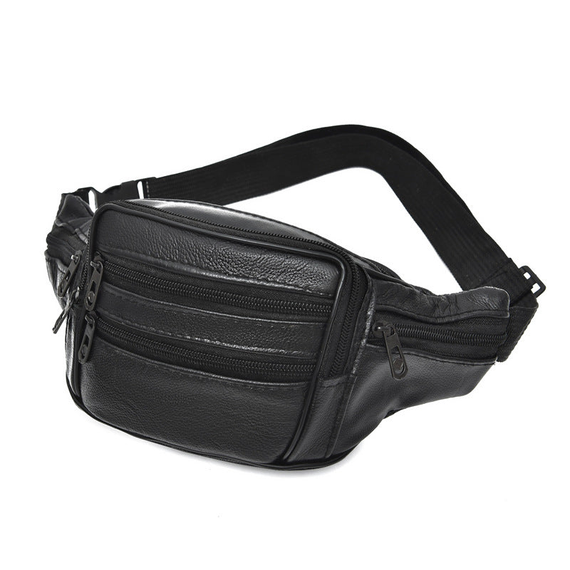 Women's & Men's & Leather Pocket Cattle Large Capacity Men's Waist Packs