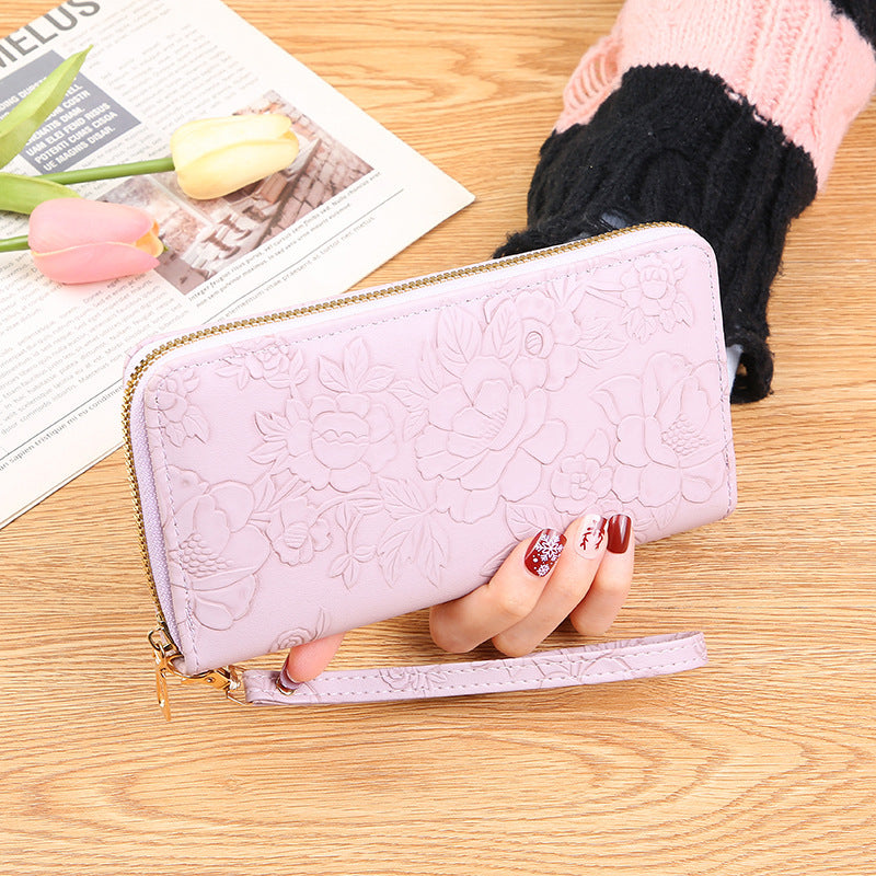 Women's Long High-grade Clutch Cute Zipper Cell Ladies Wallet